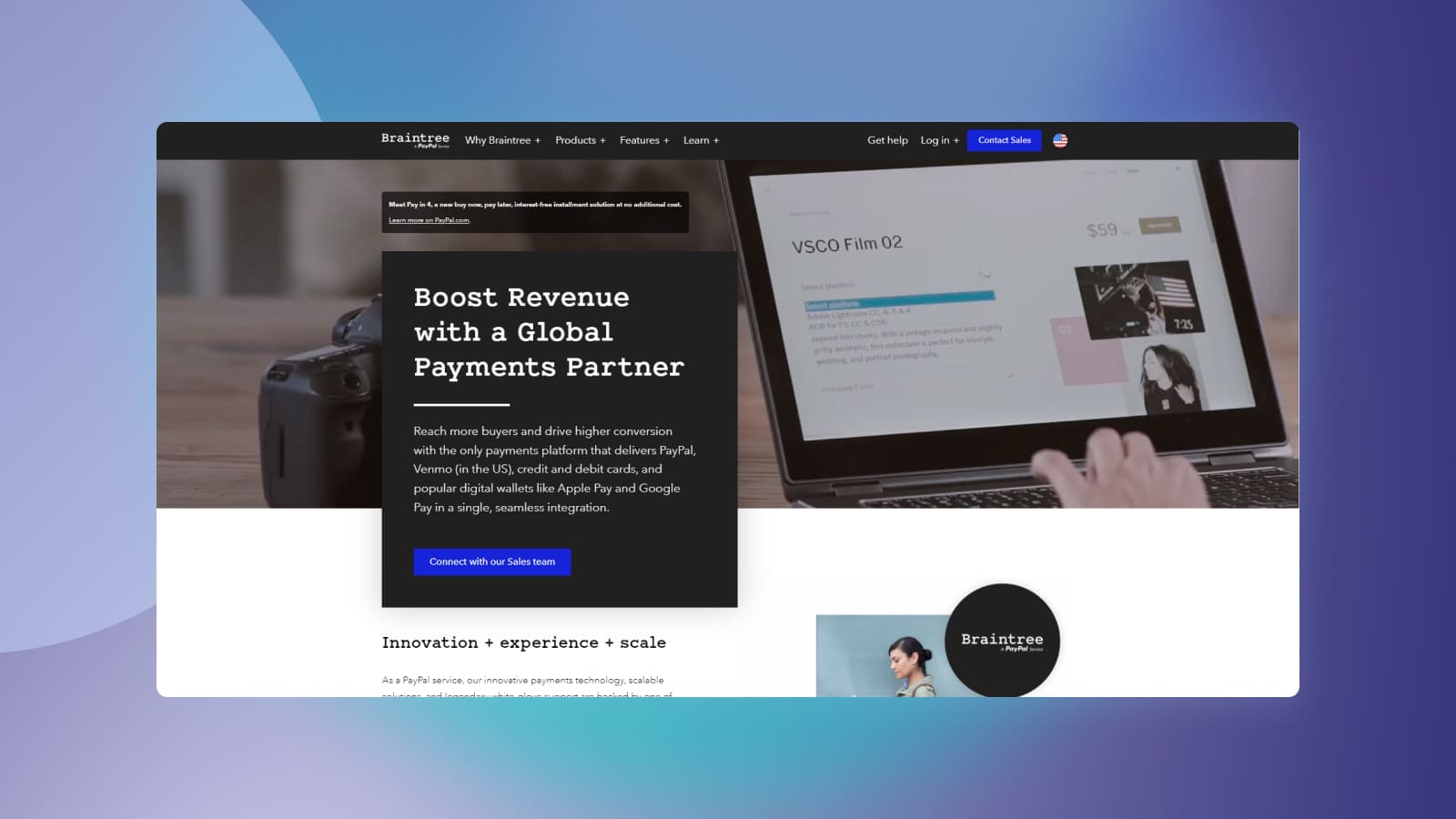 Braintree — сервис для приема платежей из-за границы от PayPal.