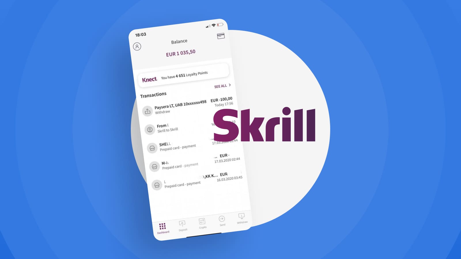 Skrill помогает совершать онлайн-покупки, переводить деньги за рубеж