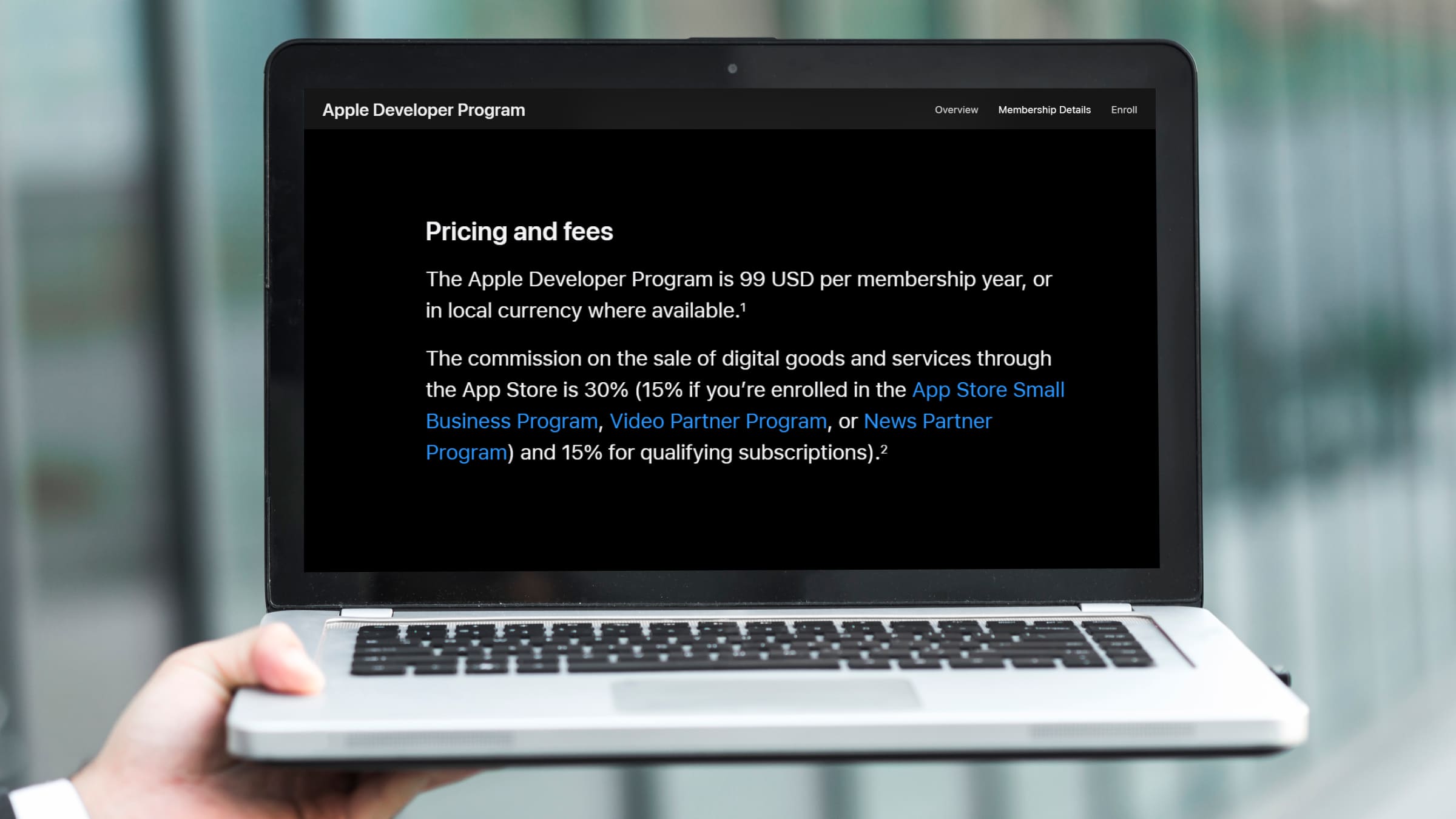 Комиссии для разработчиков Apple Developer достигают 30%