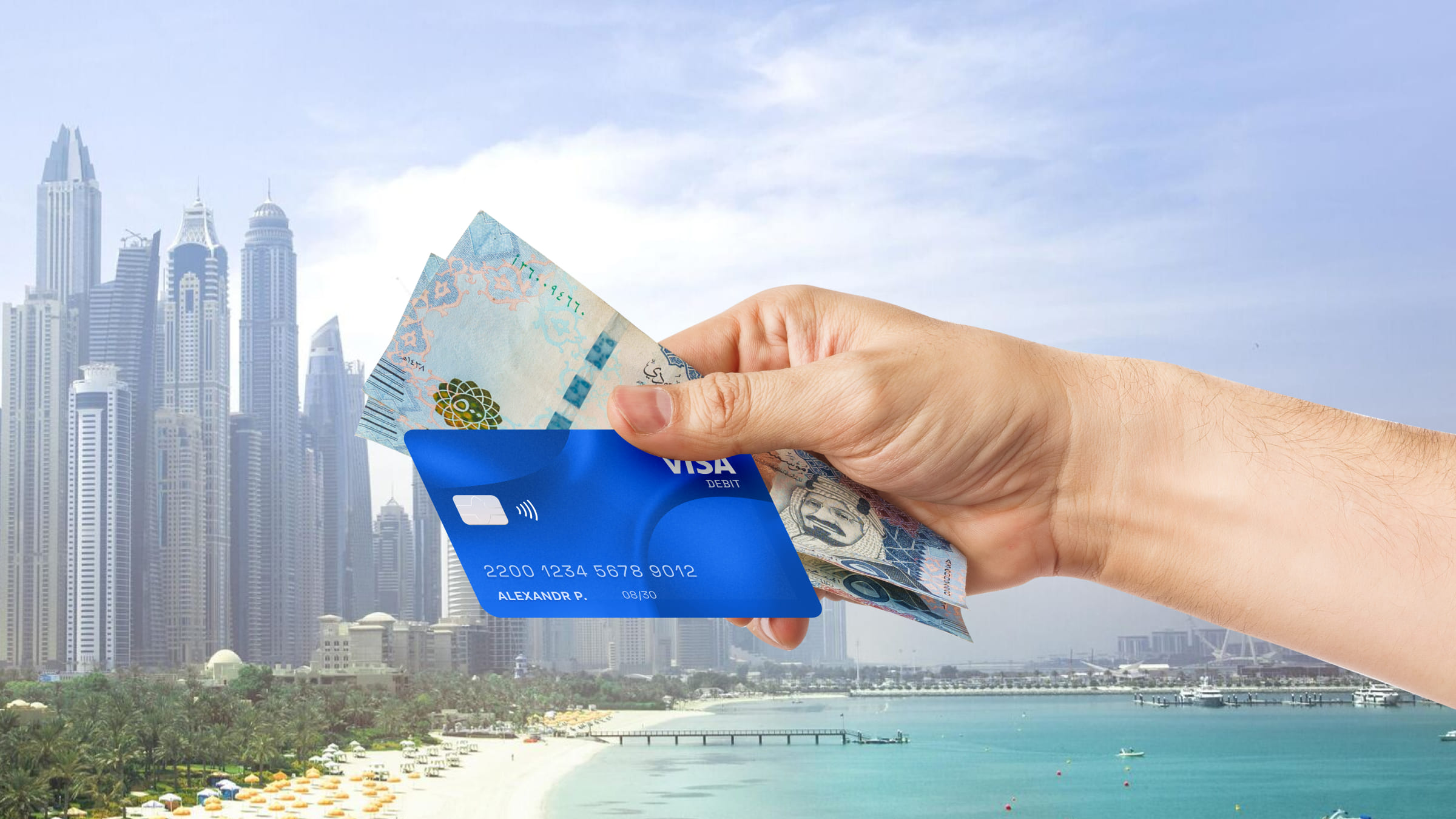 В Дубае без проблем принимают иностранные банковские карты для оплаты товаров и услуг.