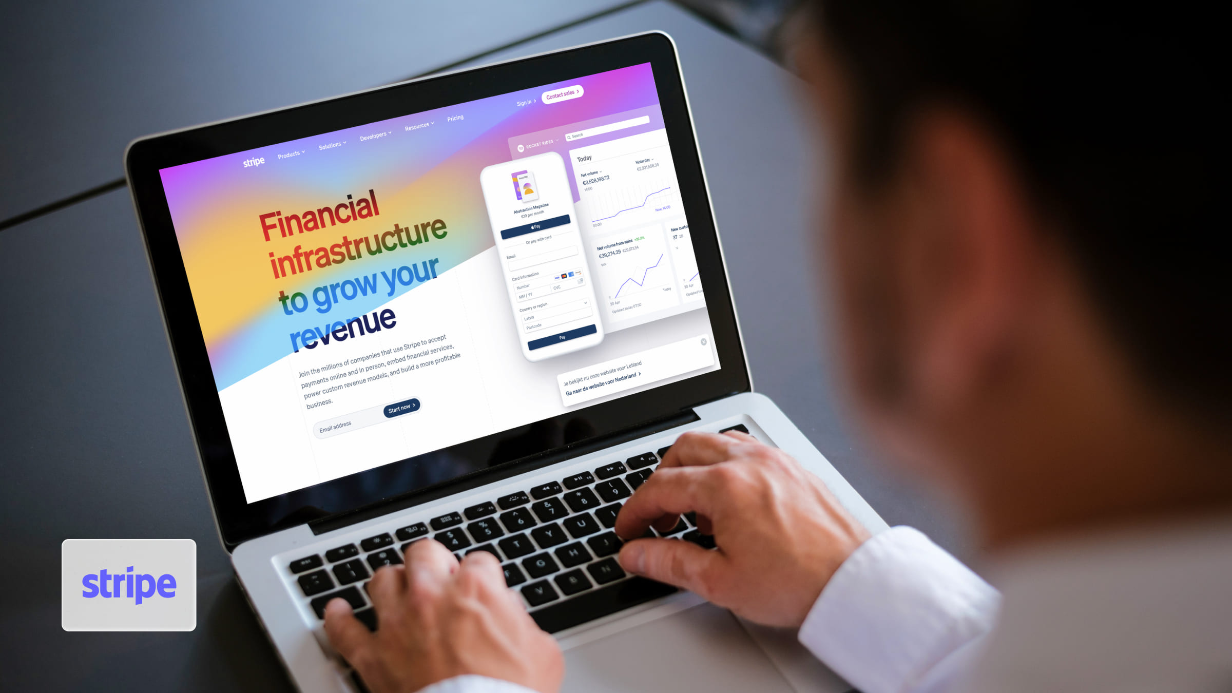 Stripe — система, поддерживающая более 135 валют. Базовый тариф — 2,9% + $0,30