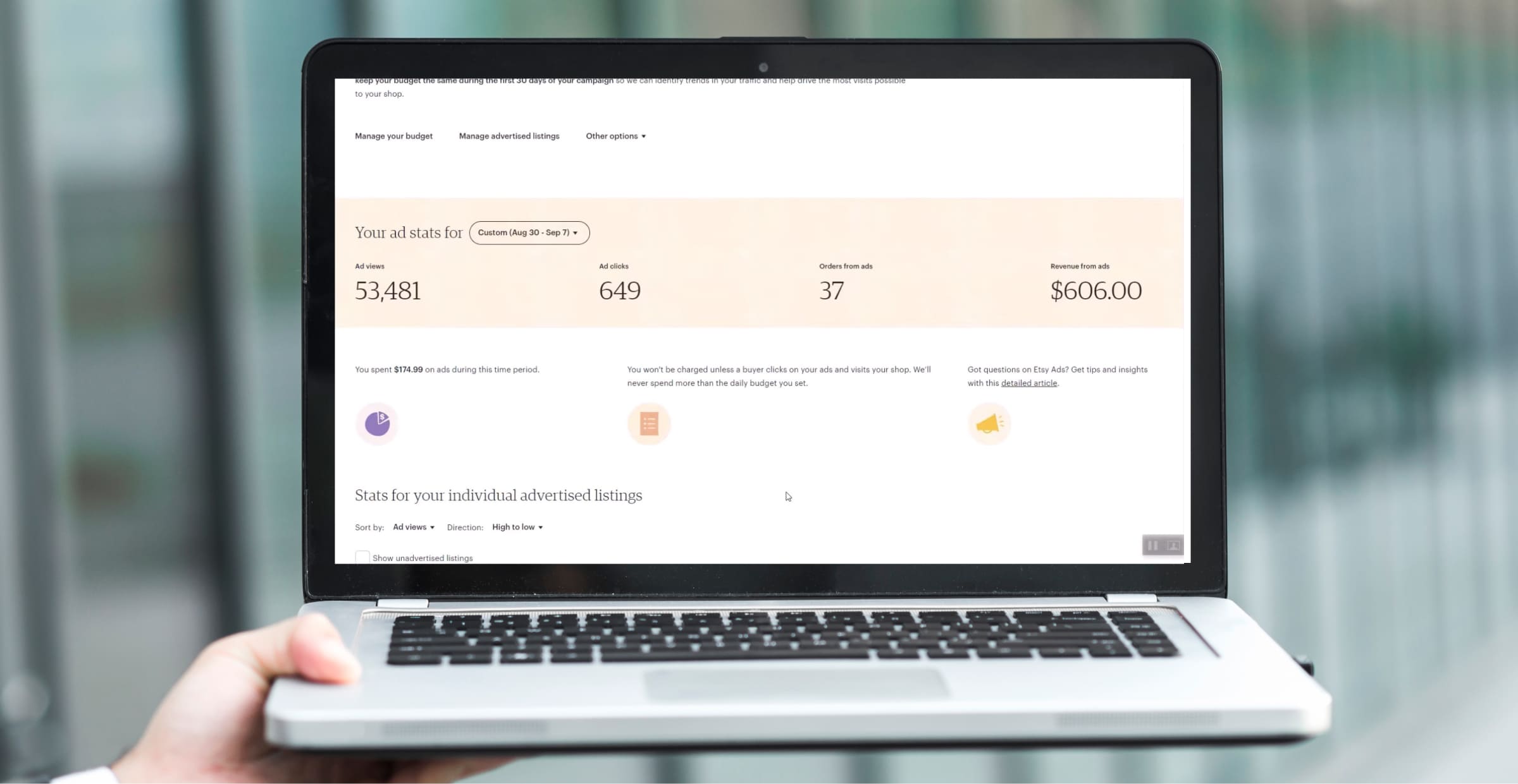 У Etsy есть несколько способов продвижения